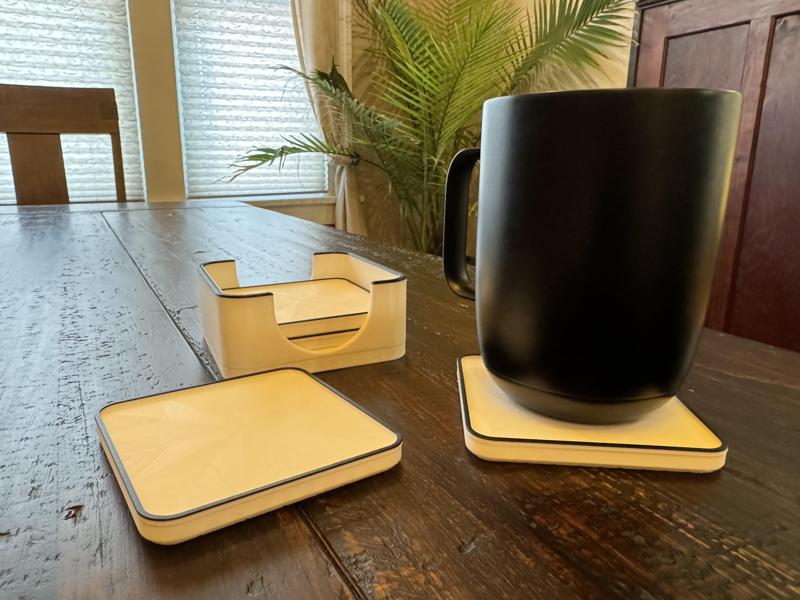 Stackable Coaster Set with Holder