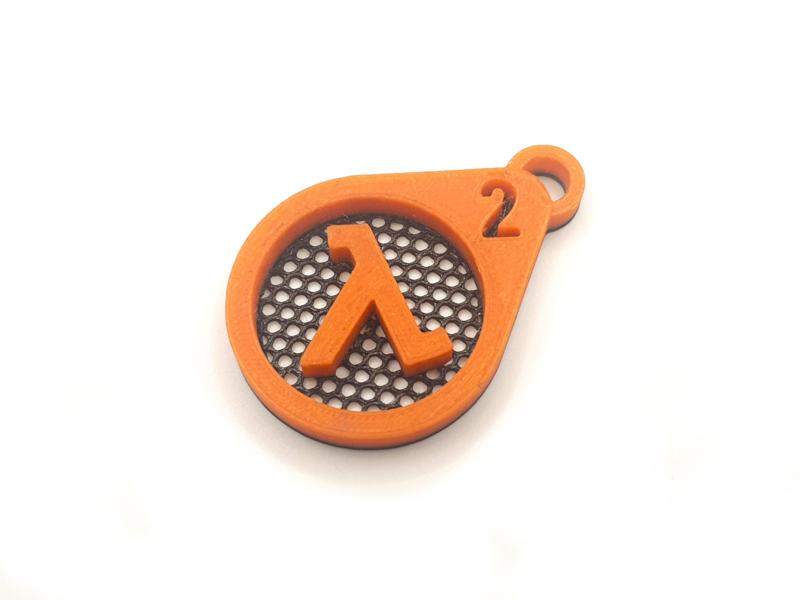 Half Life 2 Key Ring - Multipart Mesh Print