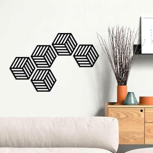 hexagon/cube wall art