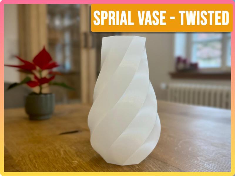 Polygon spiral vase