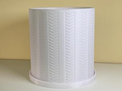 Chevron Elegance Plant Pot