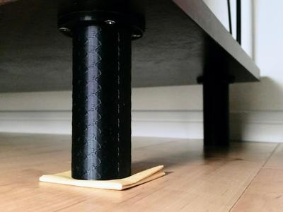 Raiser foot for furniture, 95 mm for Roomba, with FreeCAD source