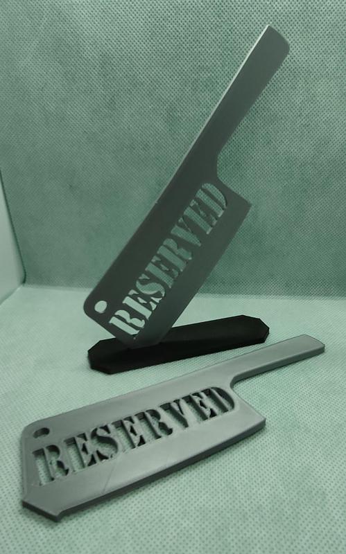 RESERVED TABLE PLACE MARKER PLACEHOLDER
