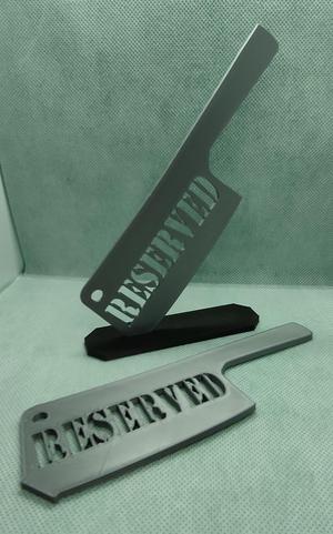RESERVED TABLE PLACE MARKER PLACEHOLDER