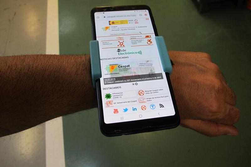 Soporte de muñeca para móvil