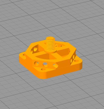 Soporte Laser con rosca para boquilla
