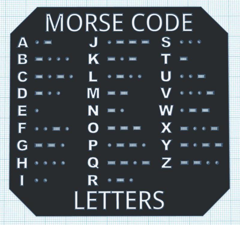 Morse Code Template - Letters