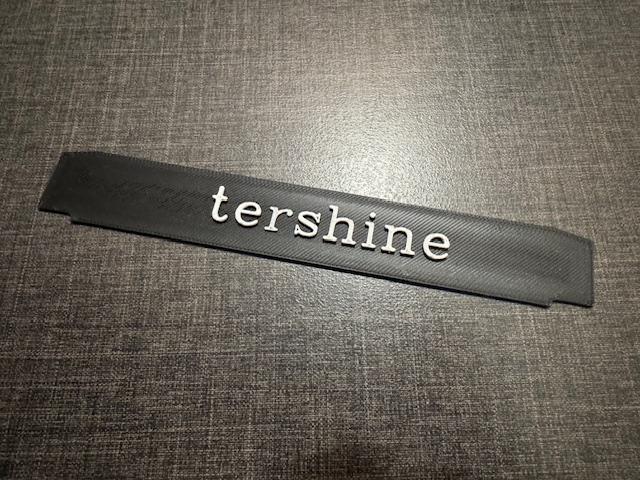 Tershine sign for degreaser wallmount