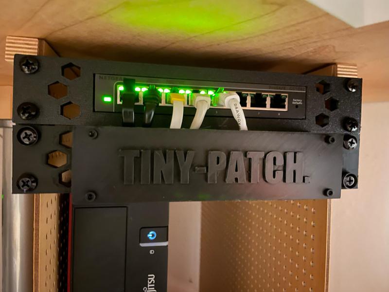 Tiny-Patch. 10" Inch Server Rack Cable Management Unit