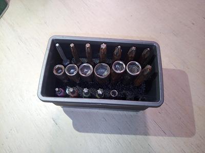 Bit organizer for Keter drawer