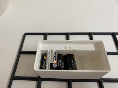 Gridfinity CR2 battery 1x2x5 bin for 9 batteries