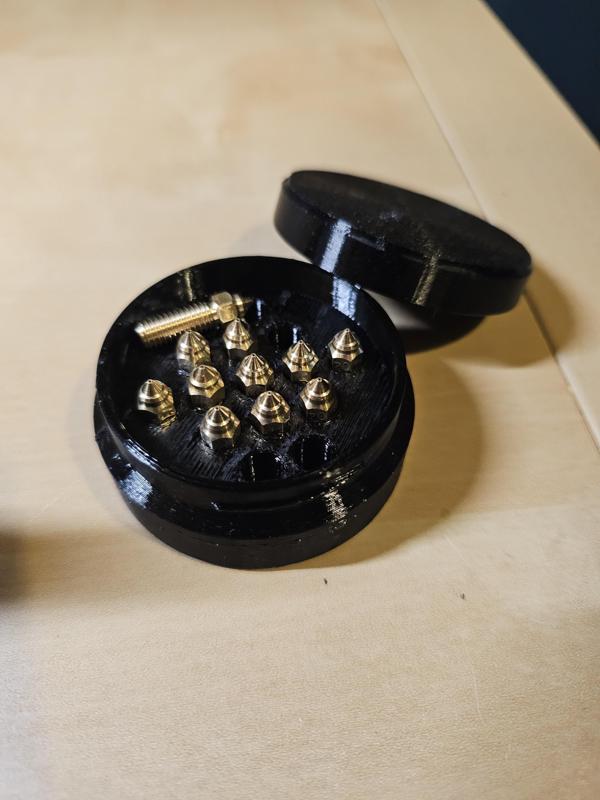 nozzle box with deeper inset nozzle holes from the original model