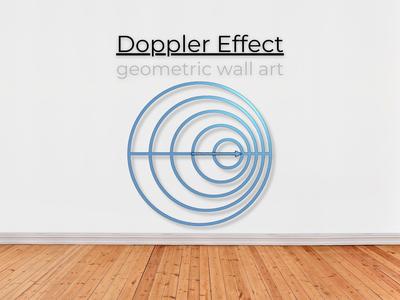 Doppler Effect Wall Art (with nail holes)