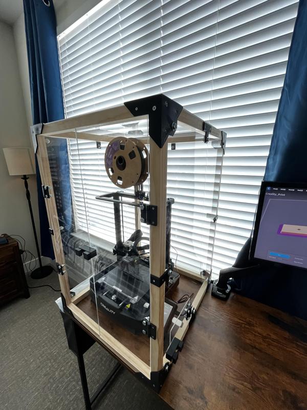 3D printable parts for custom acrylic enclosure for Creality Ender 3 V3 KE
