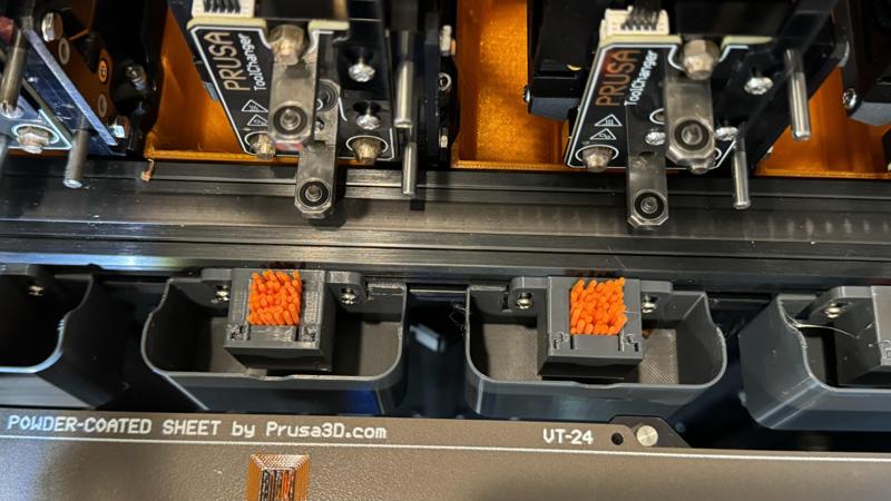 Prusa XL debris bucket for nozzle wiper