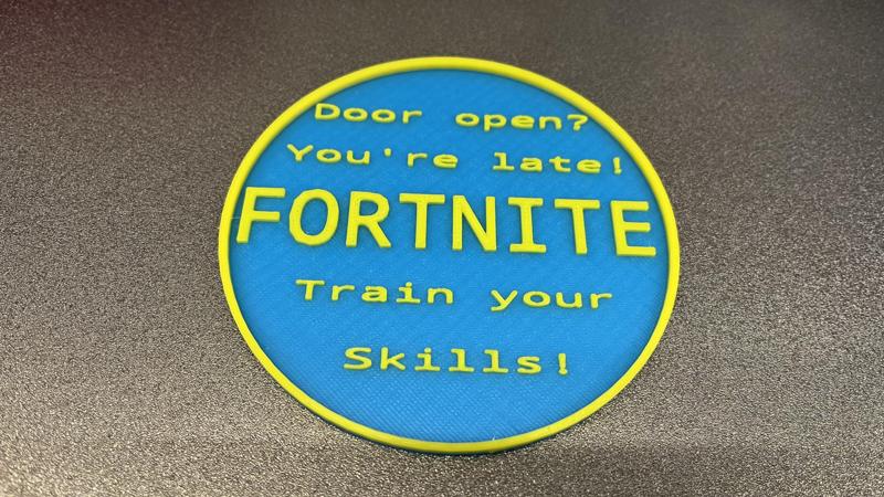 Fortnite Late Coaster 2 Color Print