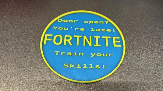 Fortnite Late Coaster 2 Color Print