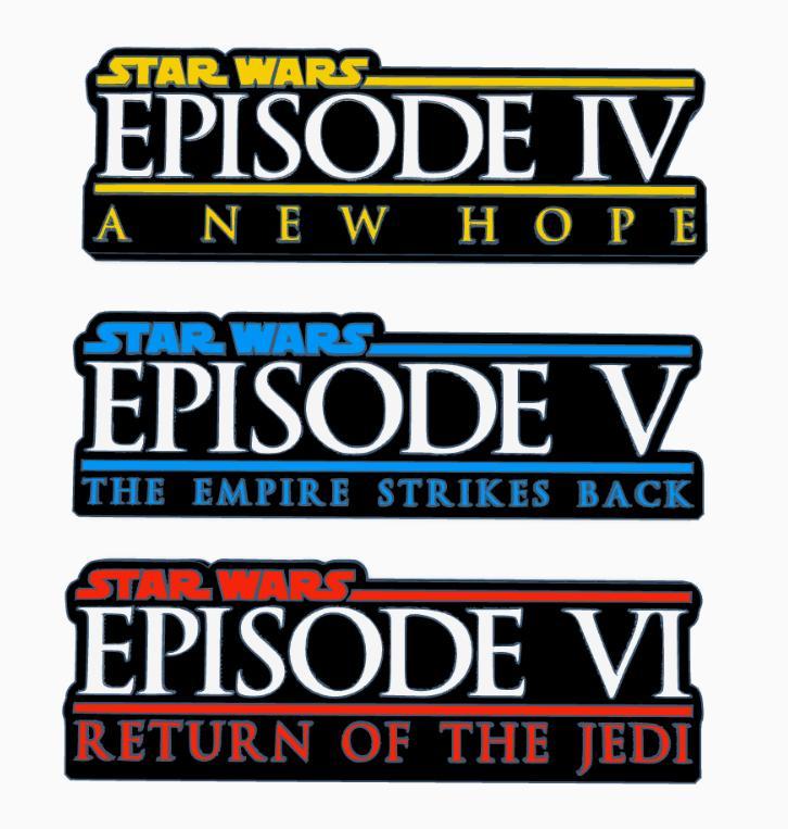 STAR WARS EPISODE IV - VI Logo Display by MANIACMANCAVE3D