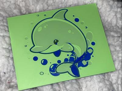 Pink dolphin hueforge