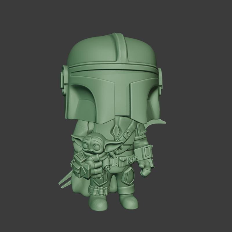 Mandalorian&Grogu Keychain