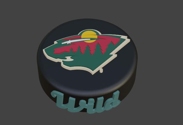 Minnesota Wild Hockey Puck