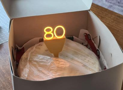 LED Cake Number