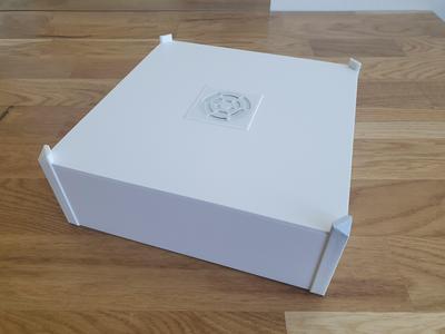 Foamcore box: Filament dryer on heatbed