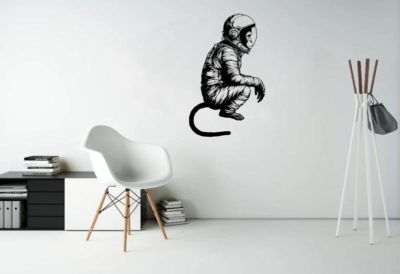 Monkey Astronaut Sad 2D WALL ART