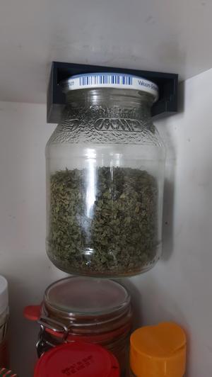 Halter für Gewürze - Spice glass holder - 500ml Glas