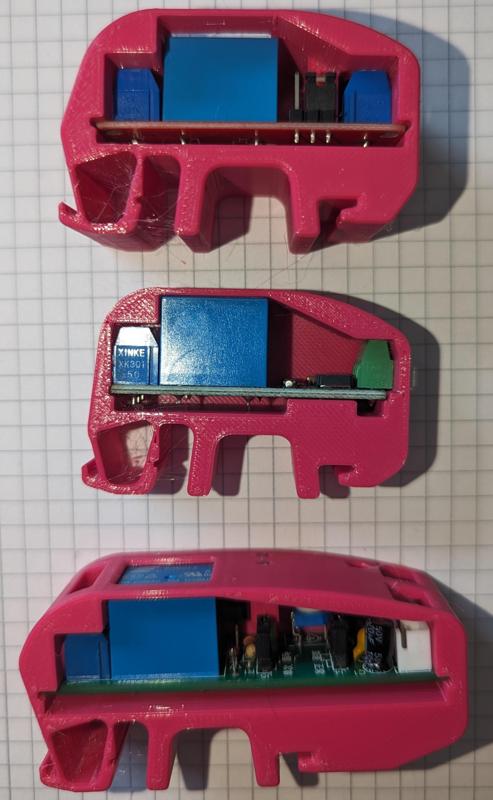 Relay-phant, mounting rail housings for various relays
