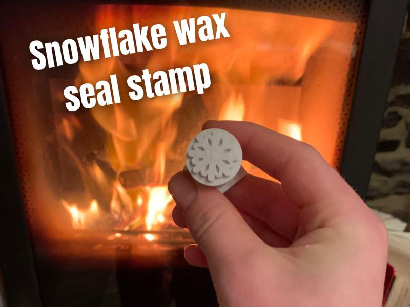 Snowflake wax seal stamp!