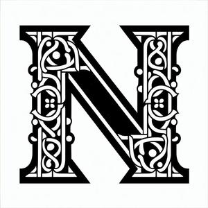 Stencil: letter N (version 1)