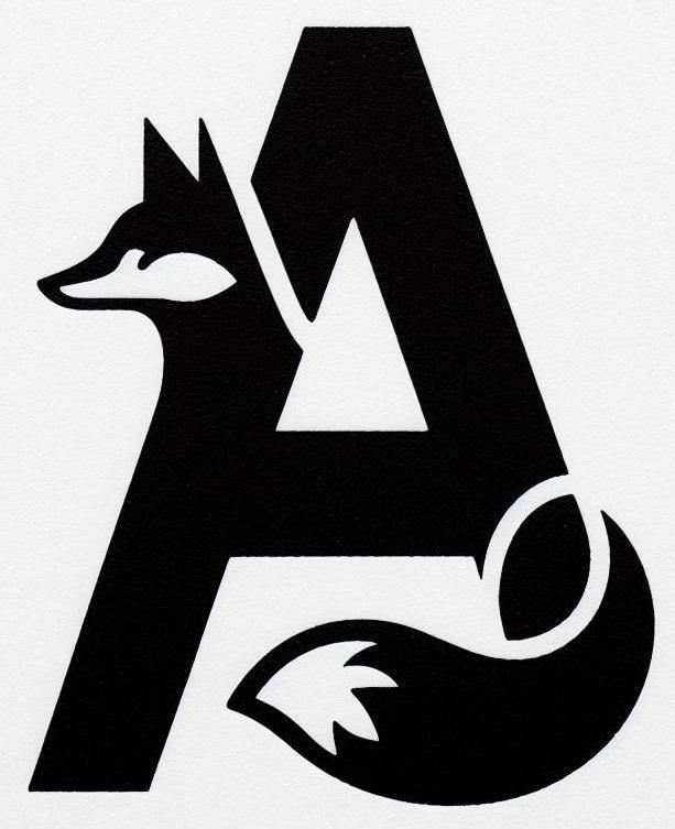 Fox alphabet: Letter A (version 2)