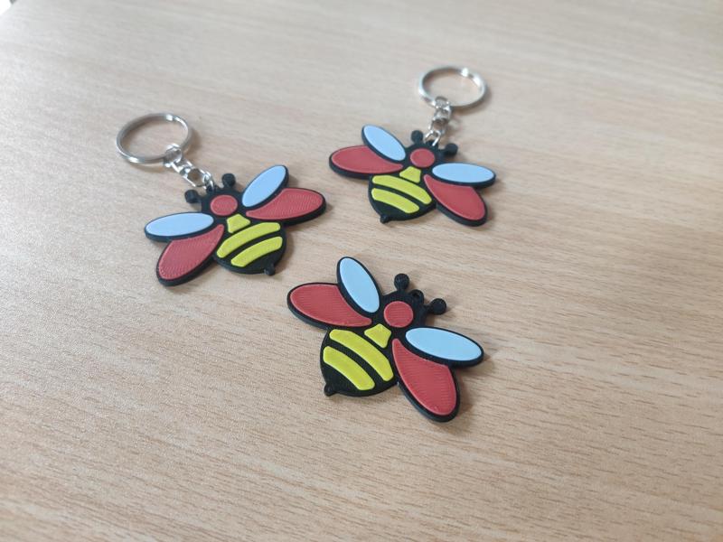 Honey Bee Keychain