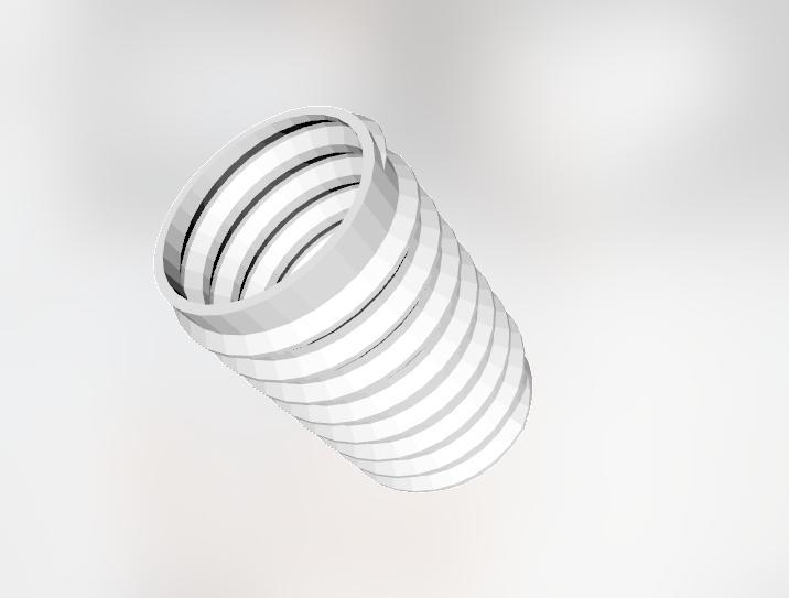 2.5 INCH THREADED CONNECTOR FOR DUST COLLECTION HOSE