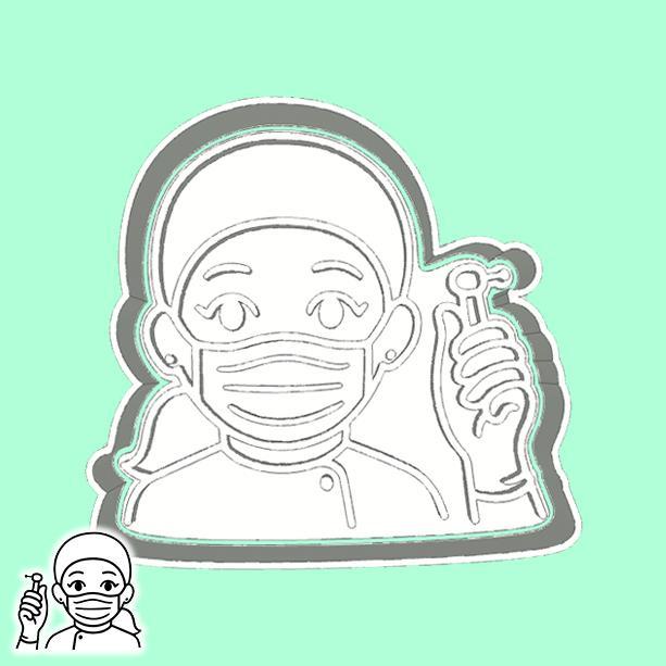 Dentist cookie cutters - dentist (style 1)