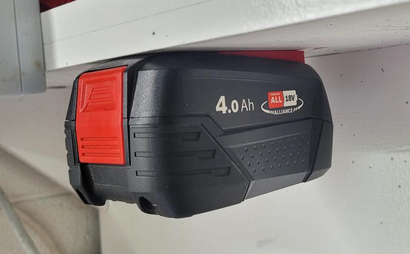 Bosch 18V PowerForAll battery wall mount