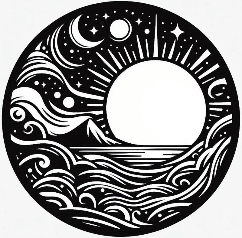 Wall art: Dream land 5 (three colours)