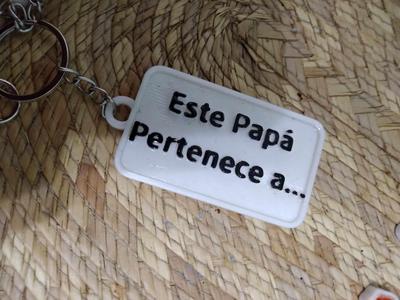 LLavero Tablilla de dedicatoria para Papá