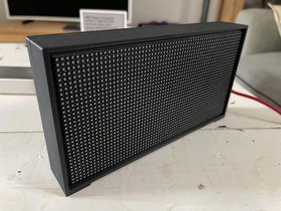 Hub75 Display Case for the Interstate75W, 32x64 4mm pitch display