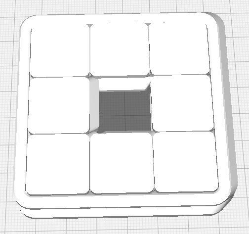 Sliding Puzzle - empty Center for QR code