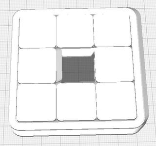 Sliding Puzzle - empty Center for QR code