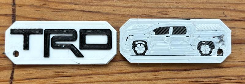 TRD and Toyota Tundra Keychain