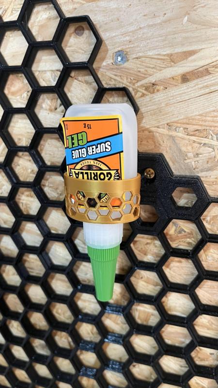 Honeycomb gorilla glue (upside down)