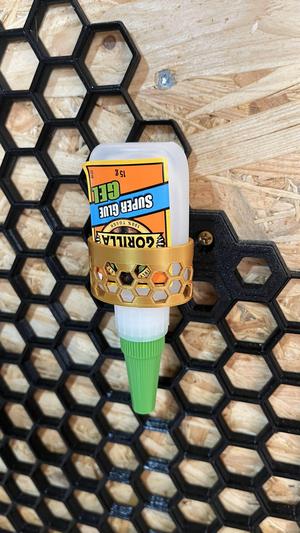 Honeycomb gorilla glue (upside down)