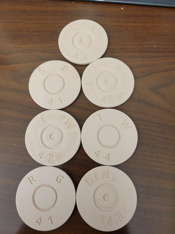 WW2 50 CAL Challenge Coins