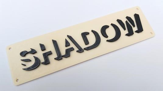 Shadow Lettering (OpenSCAD)