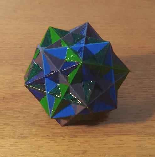 Compound of 5 Cubes