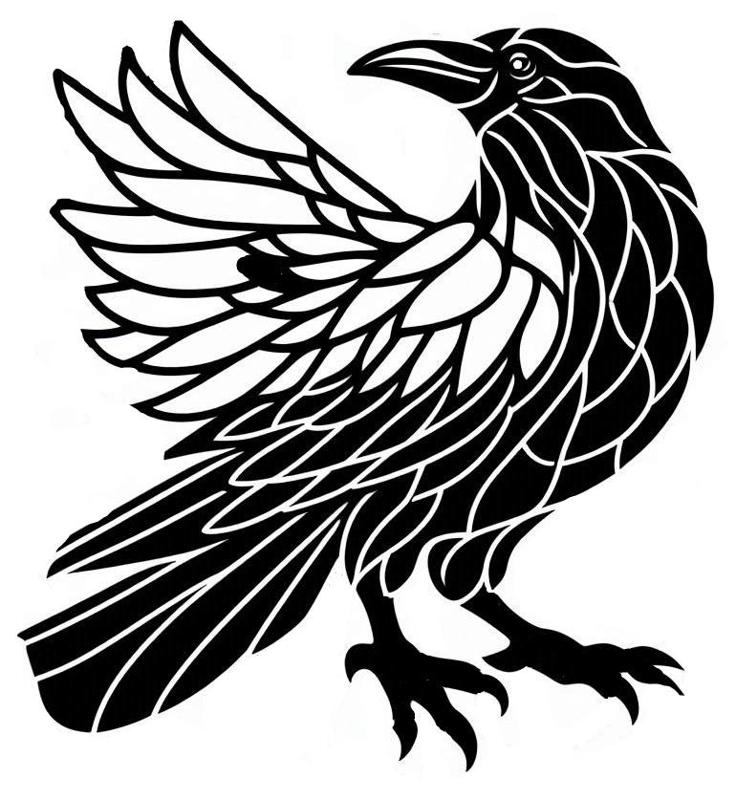 Wall art: Crow (two colours)