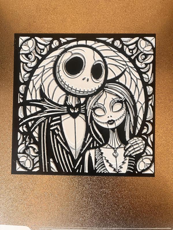 Pesadilla antes de Navidad Vidriera Hueforge